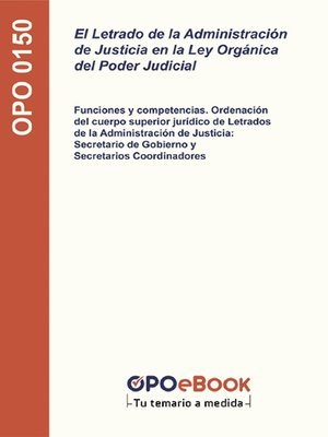 cover image of El Letrado de la Administración de Justicia en la Ley Orgánica del Poder Judicial